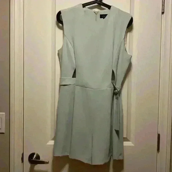 Topshop Light Gray Sleeveless Jumpsuit - Picture 1 of 5